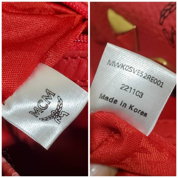 Authentic MCM Visetos Sprinkle Stud Large Backpack - Picture 7 of 11